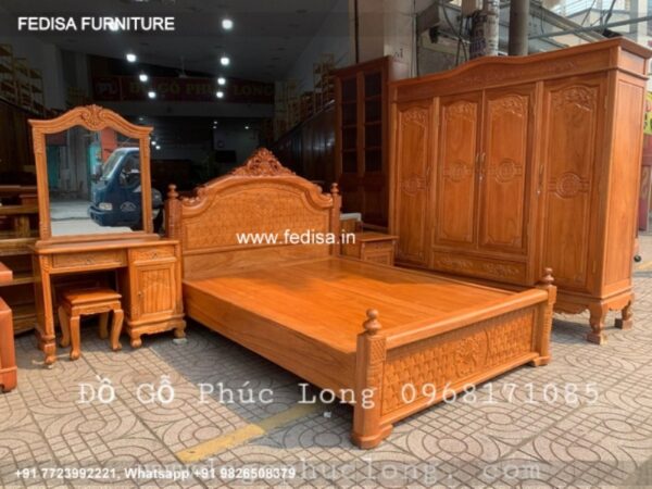 Wooden Bed Wooden Double Bed Double Bed Sale Near Me No-265