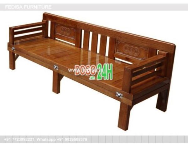 Wooden Bed Wooden Single Bed Strong Double Bed No-284