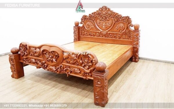Wooden Bed Wooden Wardrobe Design Wall Folding Double Bed No-287