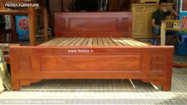Wooden Bed Wooden Wardrobe Designs For Bedroom Double Bed Side No-303