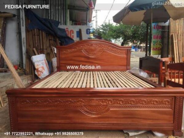 Wooden Bed Wooden Bedroom Design Nice Double Beds No-306