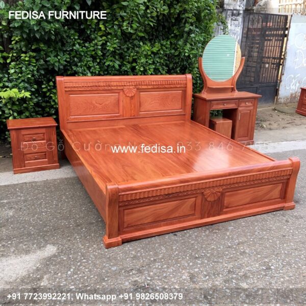 Wooden Bed Wooden Round Bed Design Double Decker Bunk Bed No-307