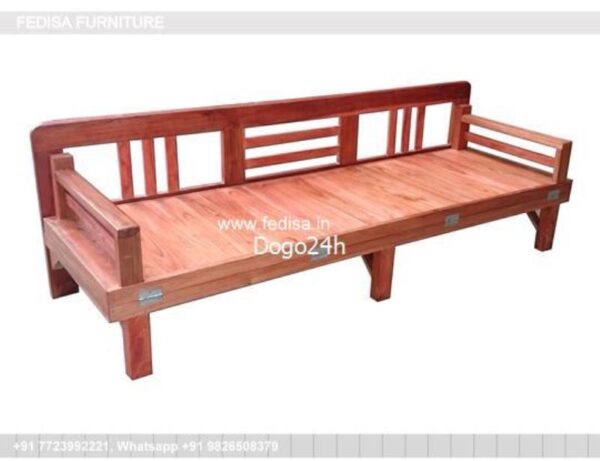 Wooden Bed Modern Wooden Bed Design Double Bed With Study Table No-316