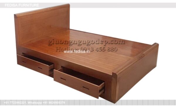 Wooden Bed Unique Wooden Bed Design Mito Double Futon No-320
