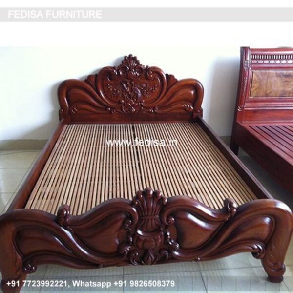 Wooden Bed Wooden Bed Frame Brass Bed Frame Double No-325
