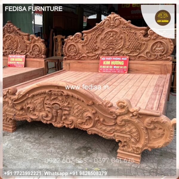 Wooden Bed Wooden Double Bed Under 10005 Smallest Double Bed No-341