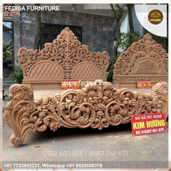 Wooden Bed Wooden Double Bunk Bed Sagwan Double Bed Price No-343