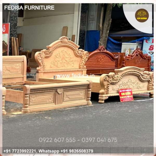 Wooden Bed Wooden Double Beds For Sale Double Bed With Side Table Price No-344