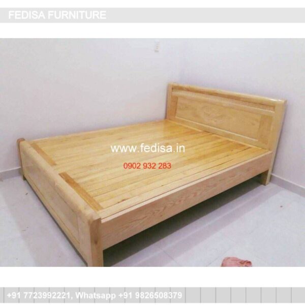 Wooden Bed Wooden Interior Bedroom Double Teepee Bed No-362
