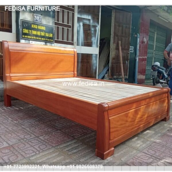 Wooden Bed Wooden Cupboard Design For Bedroom Bed Design No-380