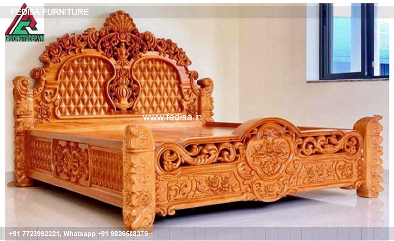 Wooden Bed Wooden Wardrobe With Dressing Table Bedding No-384