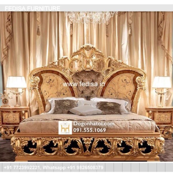 Wooden Bed Unique Wooden Bed Design Queen Size Bed No-386