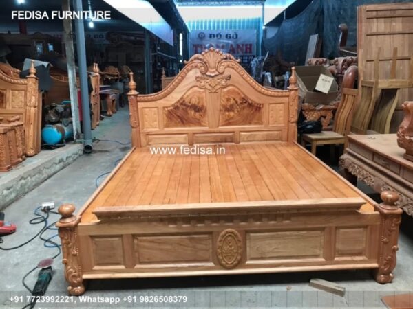 Wooden Bed Wooden Bed Frame Nightstand No-391