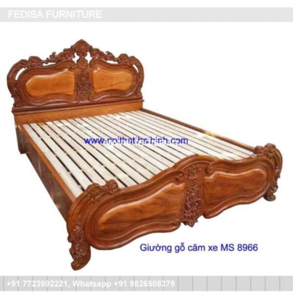 Wooden Bed Wooden Double Cot Price King Bed No-400