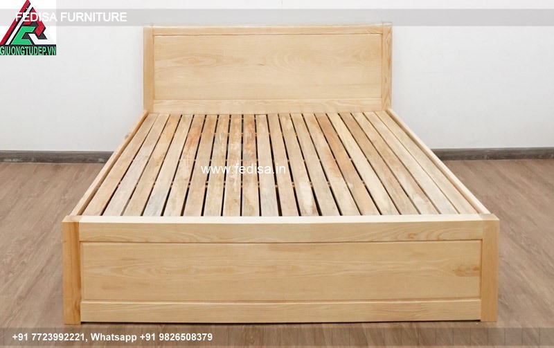 Wooden Bed Wooden Bedroom Interior Design Single Bed Mattress No-425
