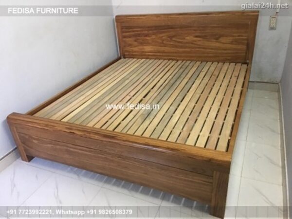 Wooden Bed Wooden Almirah Designs For Bedroom With Price King Single Bed No-433