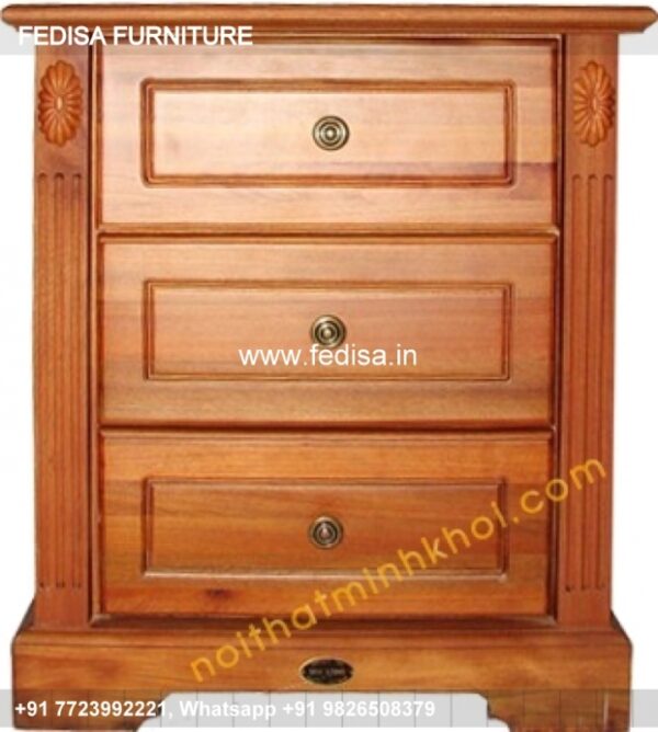 Wooden Bed Wooden Room Design Dressing Table Stool No-436