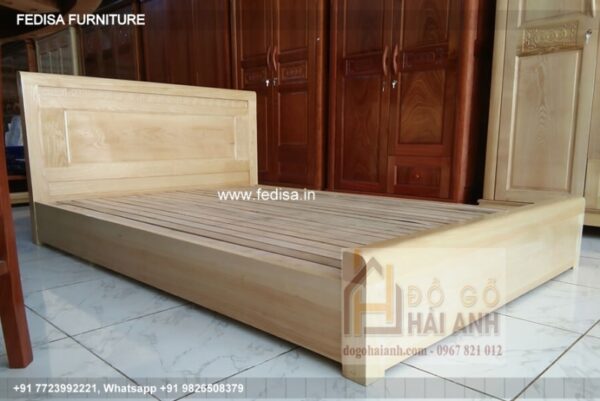 Wooden Bed White Wooden Bed White Drawers No-459