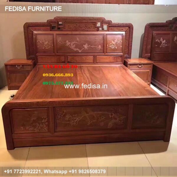 Wooden Bed Wooden Wardrobe Design Small Chest Of Drawers No-485