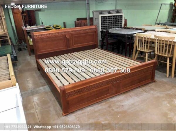 Wooden Bed Wooden Dressing Table Designs For Bedroom Single Bed Design No-487
