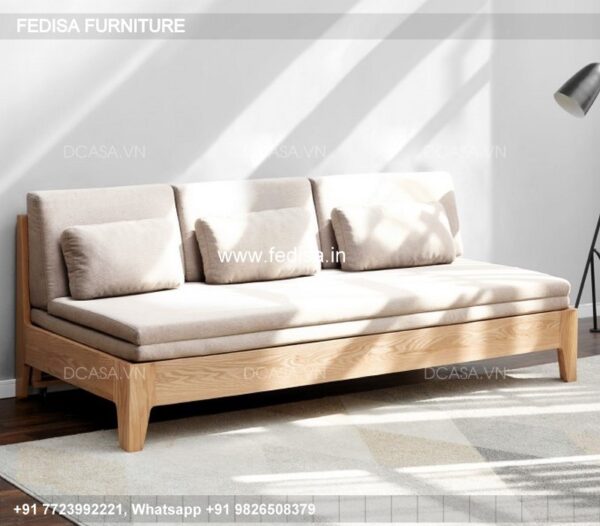 Wooden Bed Wooden Double Bed Frame Small Bed No-530