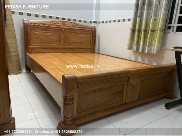 Wooden Bed Latest Wooden Bed Designs 2028 Bedroom Wardrobe No-543