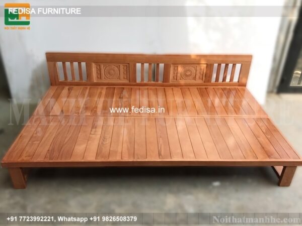 Wooden Bed Dressing Table New Design Wooden King Size Bed With Mattress No-579