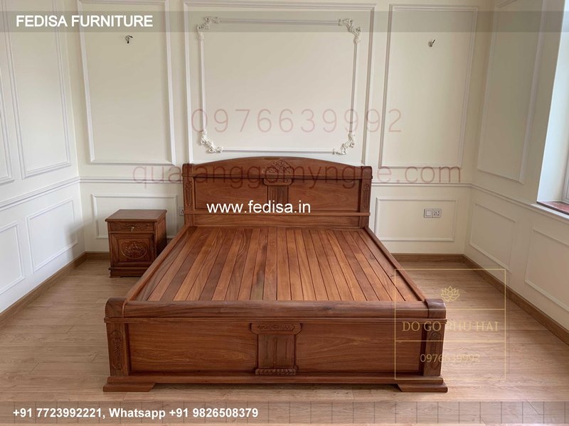 Wooden Bed Bedroom Wooden Interior Design Small Bedroom Layout No-627