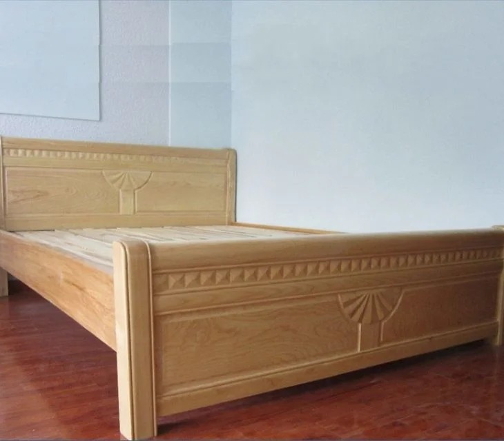 Wooden Bed Wooden Wall Design For Bedroom Night Stand Table No-635