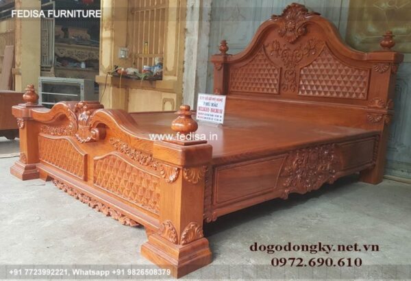 Wooden Bed Wooden Headboard Designs Full Size Bed Size No-638