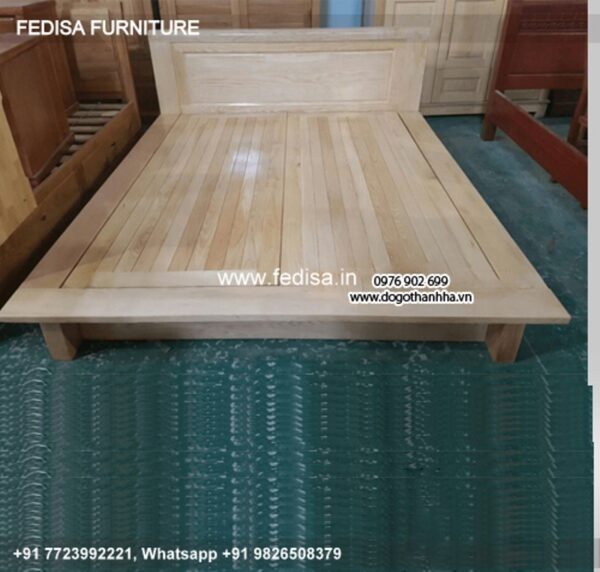 Wooden Bed Wooden Dressing Table Round Bed Design No-676