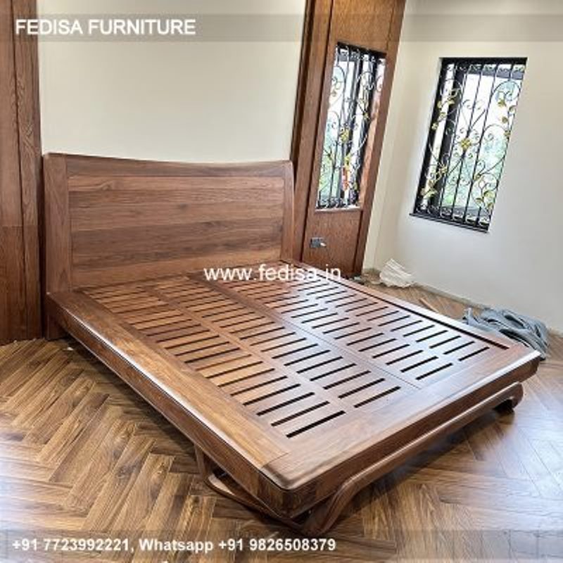 Wooden Bed Wooden Bedroom Furniture Cool Room Decor No-684