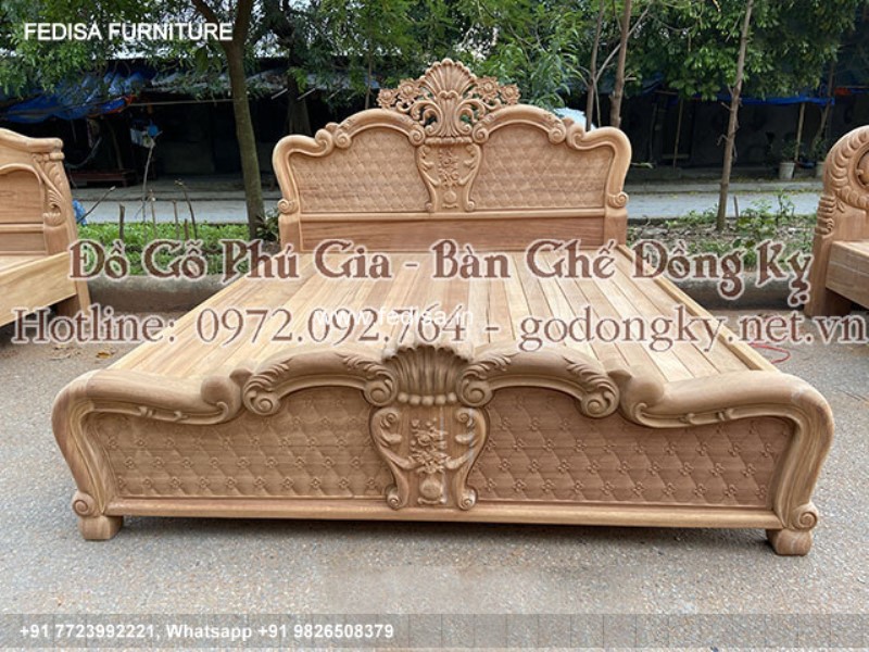 Wooden Bed Wooden Wardrobe With Dressing Table Master Bedroom Decor No-714