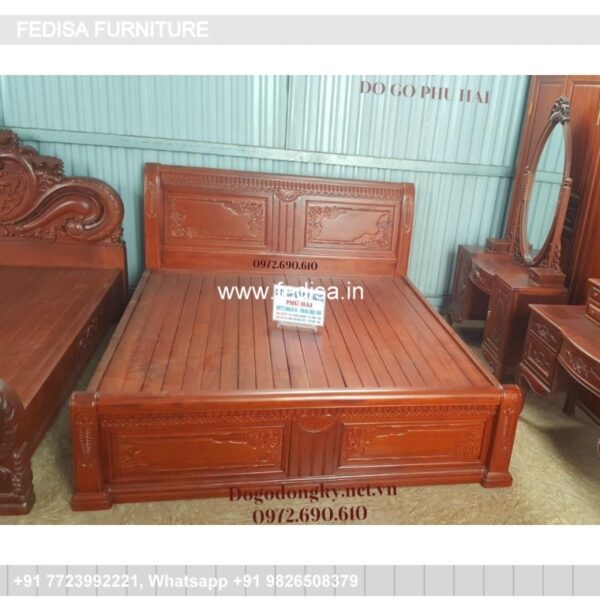 Wooden Bed Wooden Almirah For Bedroom White 6 Drawer Dresser No-717
