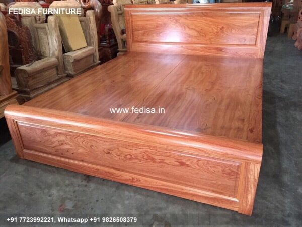 Wooden Bed Wooden Almirah Design Latest Bedroom Cabinet No-719