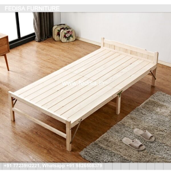 Wooden Bed Wooden Bedside Table With Drawer No-726