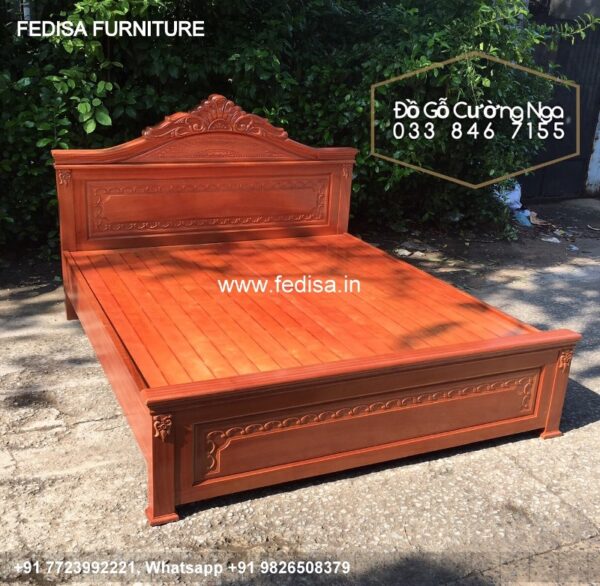 Wooden Bed Wooden Dressing Table Cheap Single Beds No-742