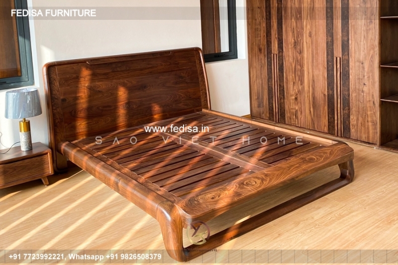 Wooden Bed Wooden Wardrobes Bedroom Themes No-754