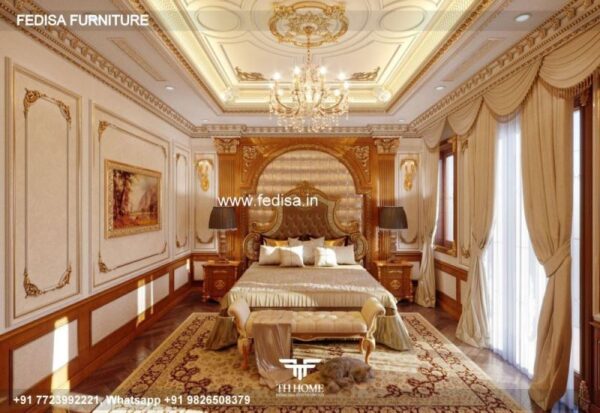 Wooden Bed Bedroom Design Wooden Interior Room Cabinet Design No-760