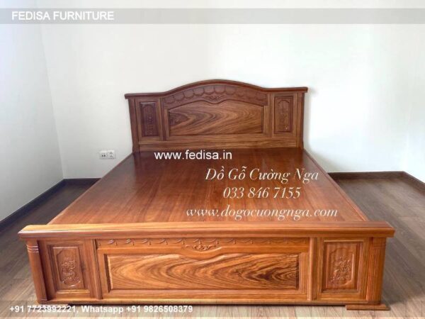 Wooden Bed Wooden Round Bed Design Vintage Chest Of Drawers No-835