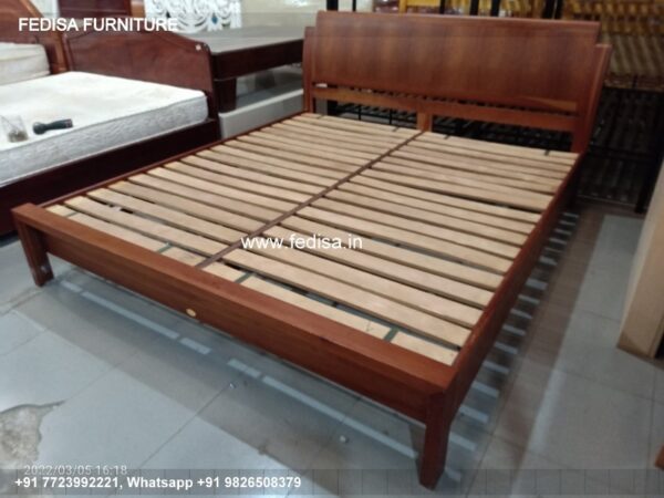 Wooden Bed Wooden Almirah With Dressing Table Gray Bedroom No-845