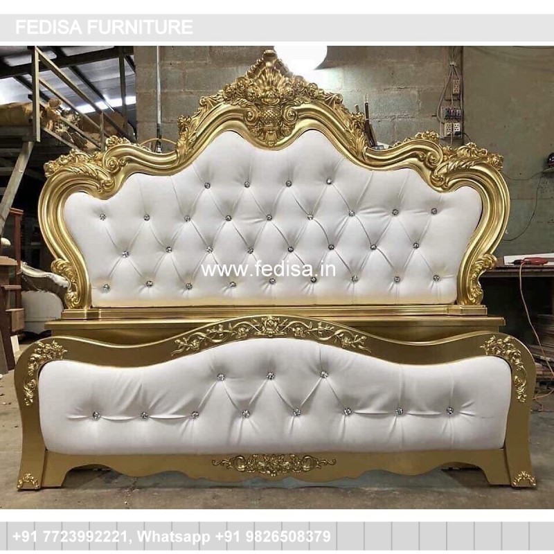 Wooden Bed Double Cot Wooden Queen Bed Platform No-866