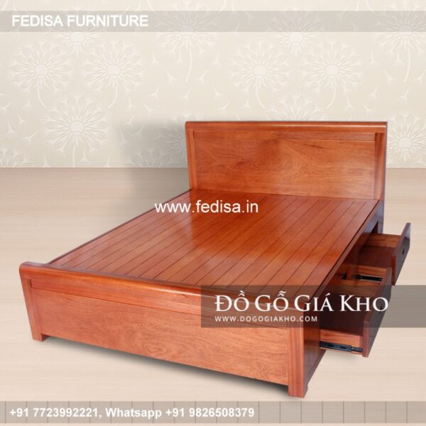 Wooden Bed Wooden Double Bed Frame With Storage King Size Sofa Bed No-870