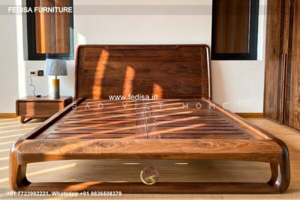 Wooden Bed Wooden Wardrobe Design Cot Bedding Set No-881