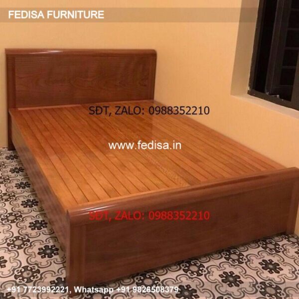 Wooden Bed Latest Wooden Bed Designs 2032 Shelf Above Bed No-884