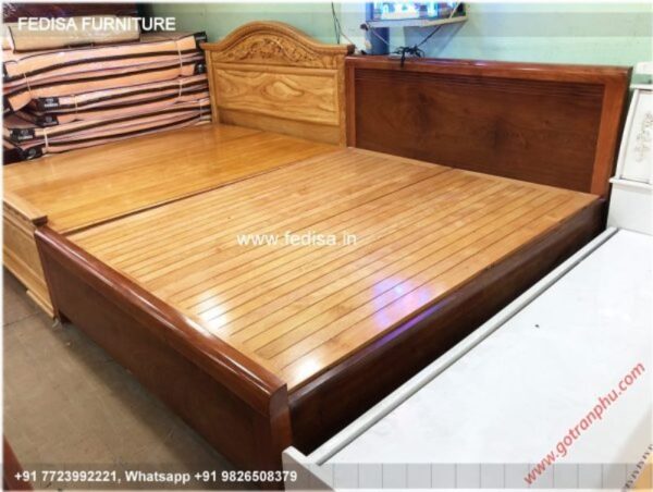 Wooden Bed White Wooden Bed Frame Dressing Table Design Latest No-923