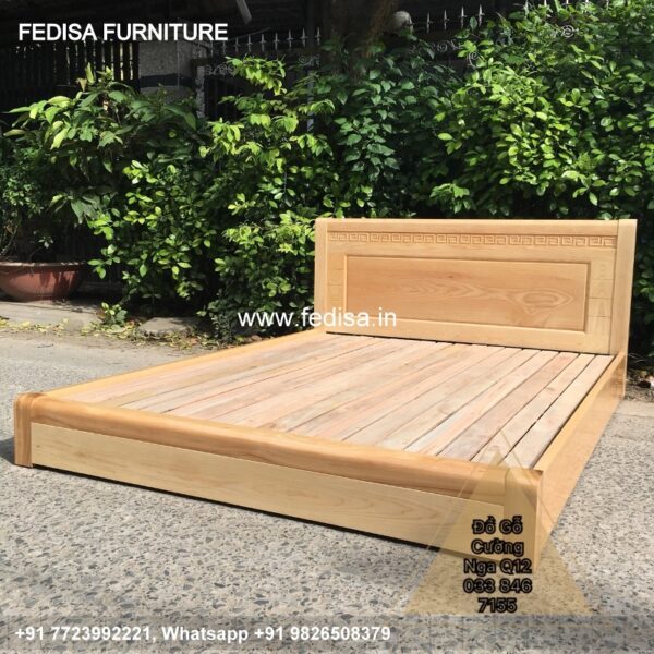 Wooden Bed Wooden Dressing Table Design For Bedroom No-924