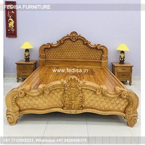 Wooden Bed Wooden Double Bed With Storage Double Bed Ki Design No-931
