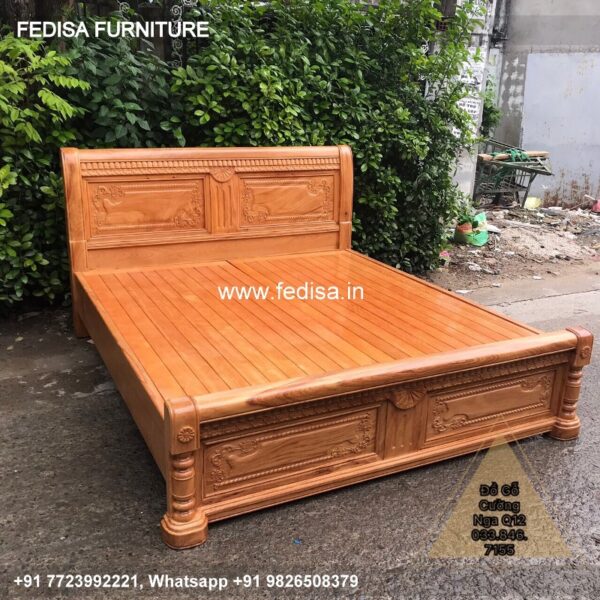 Wooden Bed Wooden Double Bed Under 10014 Romantic Bedroom No-935