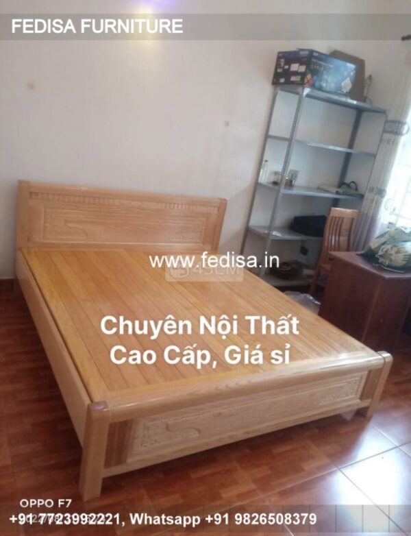 Wooden Bed Latest Wooden Bed Designs 2035 White Chest No-943